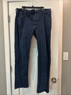 Arizona Jean Company Men's Dark Blue Straight-Leg Jeans
